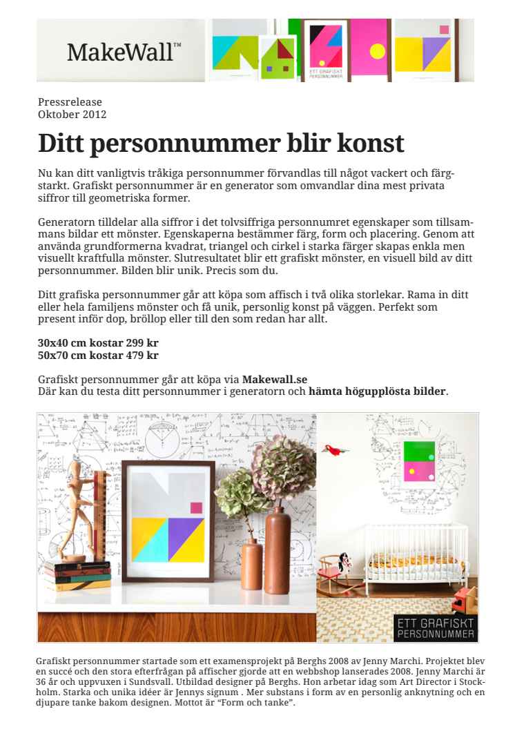 Ditt personnummer blir konst med "Grafiskt personnummer"