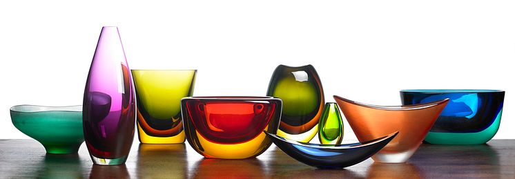 Torben Sørensen's glass collection