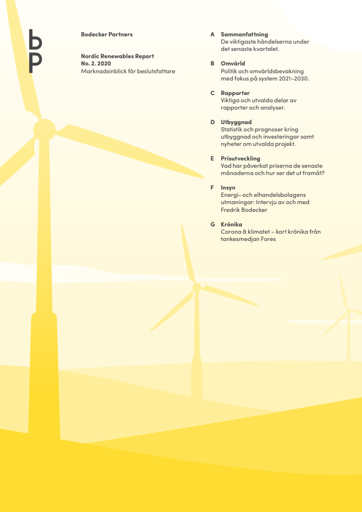 Nordic renewable report Q2 2020_intro