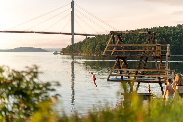 Badviken på Lilla Brattön
