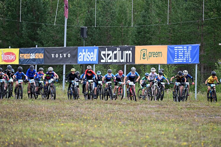 Ungdomscykelvasan 2023 start Oxberg H11-12