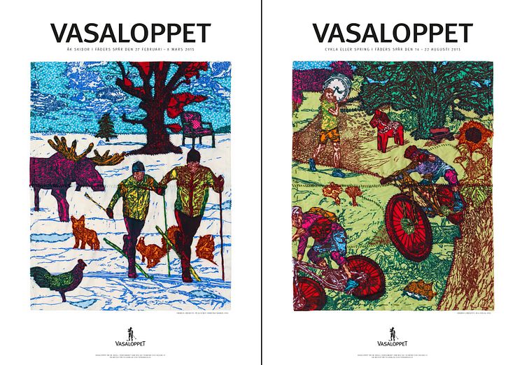 Vasaloppets vinter- och sommaraffisch 2015