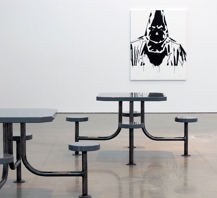 Gardar Eide Einarsson, Untitled (Dining Cluster) [Utan titel (Matplatskluster)], 2006: Hate Monger  [Hatspridaren], 2010