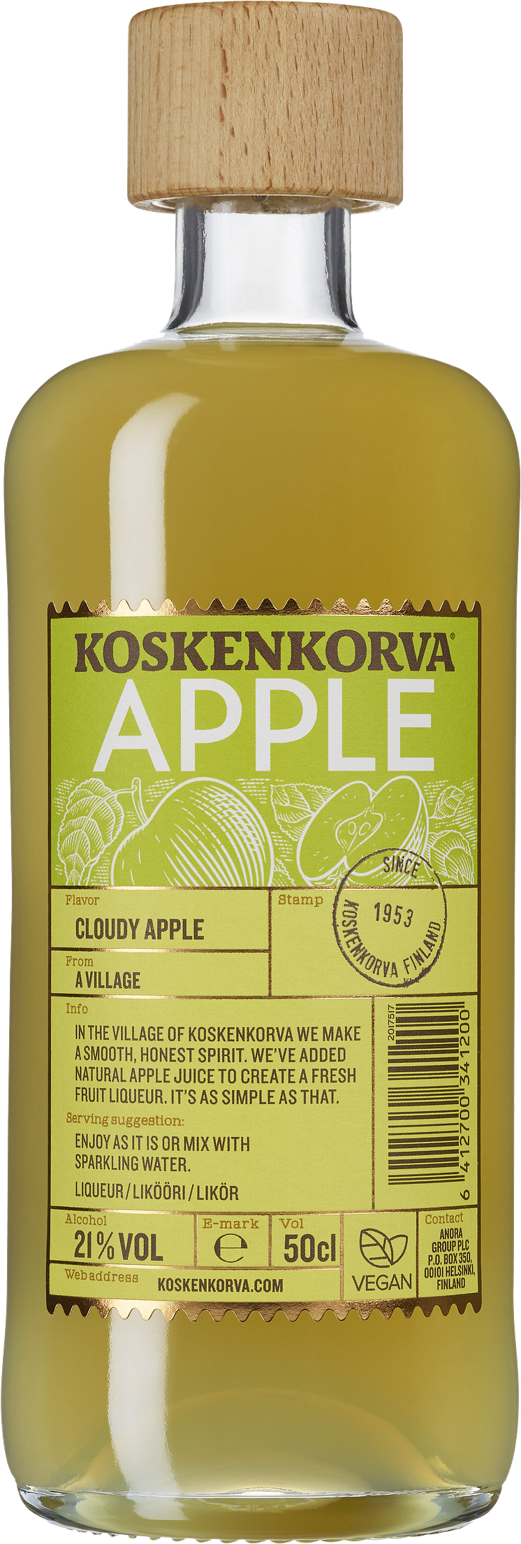 Koskenkorva Apple Packshot