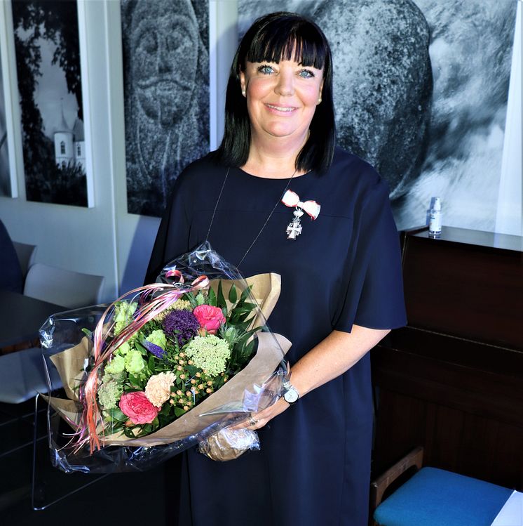 Lene Aalestrup modtager ridderkorset for sit politiske arbejde 25. august 2022