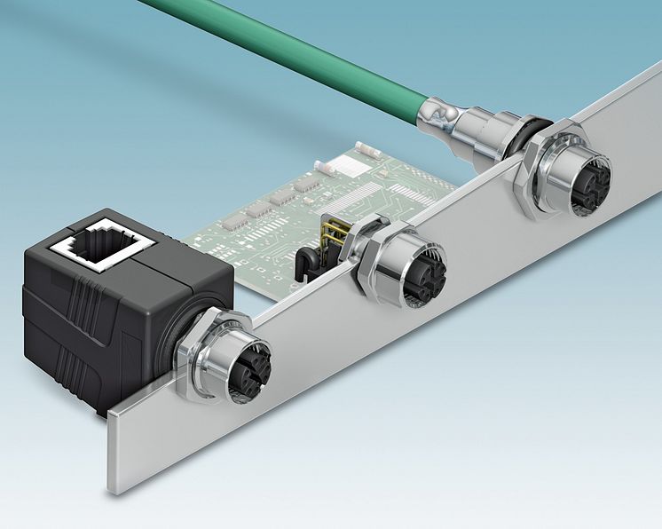 New M12 Device Plug Connectors for 10-Gbps Data Transfer