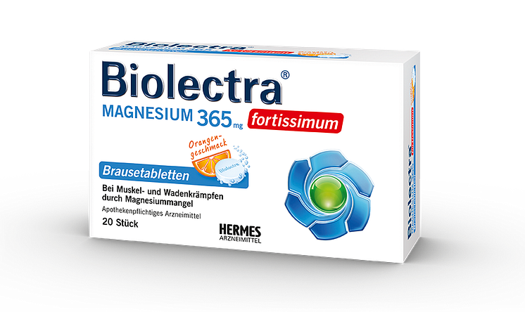 Packungsabbildung Biolectra Magnesium 365 mg fortissimum