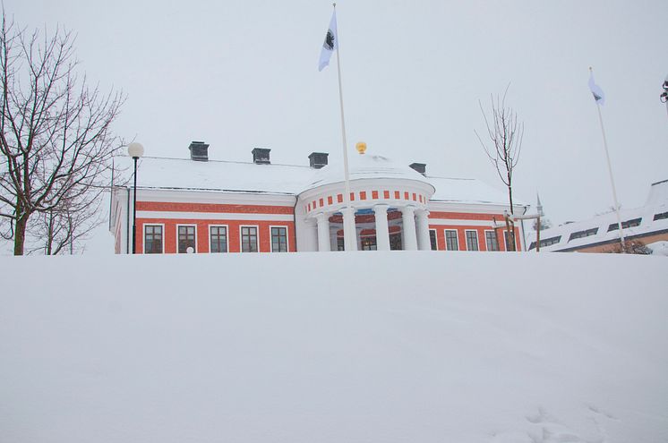 rådhuset i snö härnösand