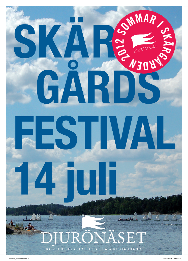 Skärgårdsfestivalen på Djurönäset 14 juli 2012