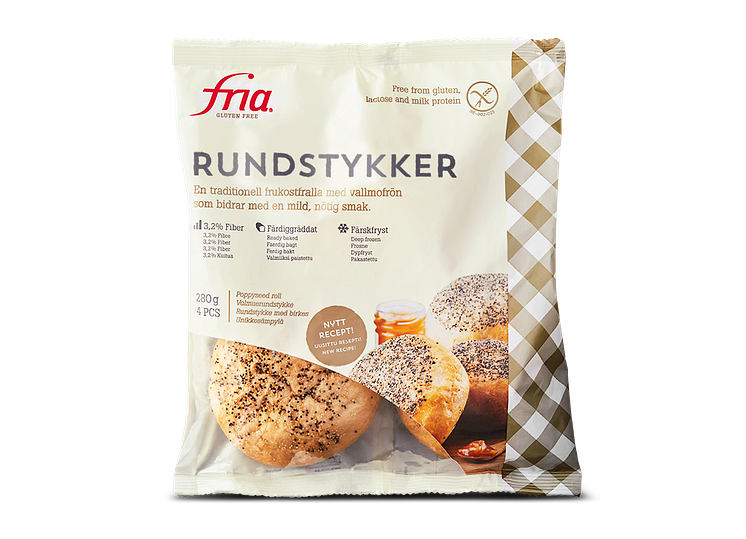 Fria Rundstykker med valmufrø