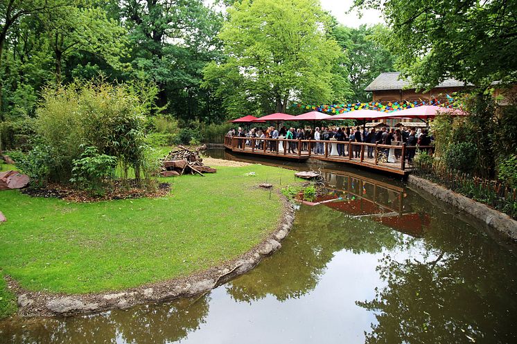 Zoo Leipzig - Blick zur Hacienda Las Casas