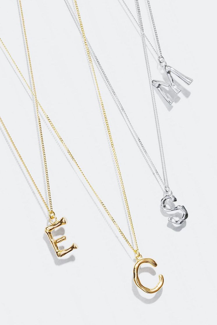 Letter Necklaces Sterling silver/18k gold plated