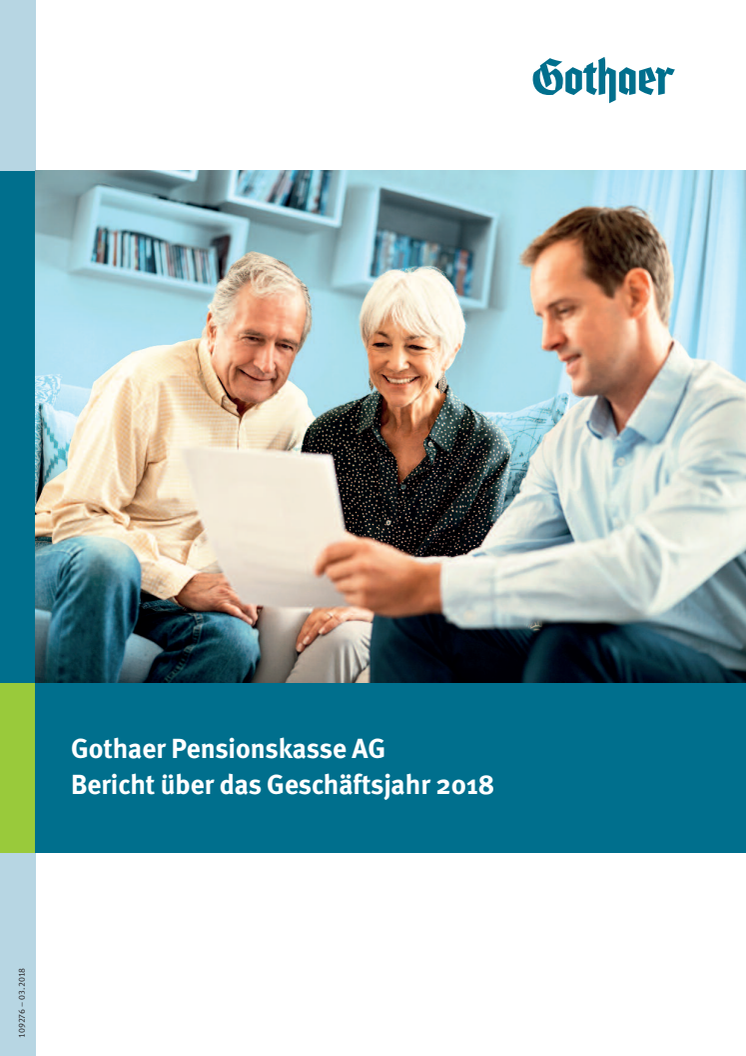 Gothaer Pensionskasse AG: Bericht über das Geschäftsjahr 2018