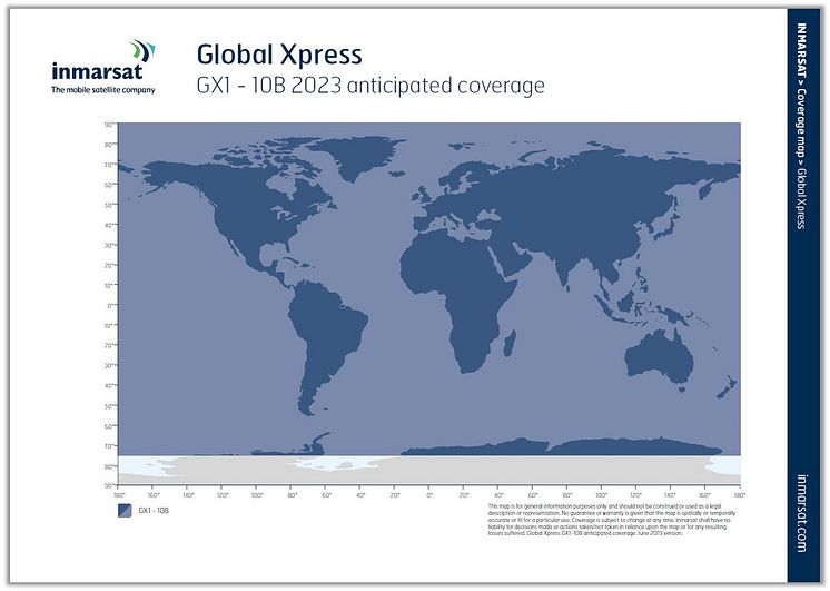 Image - Inmarsat - Global Xpress coverage map