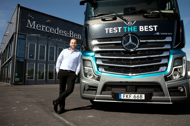 Admir Begovic är platschef på Veho Trucks i Malmö