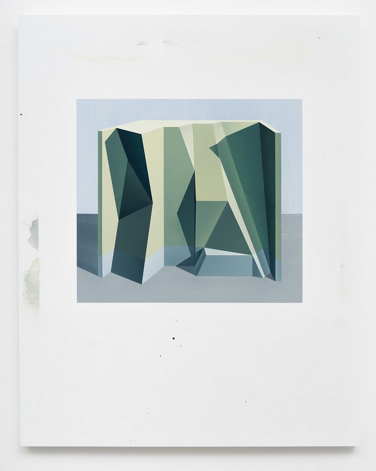 Vegard Vindenes, Front LI, 2020. Acrylic on MDF. 61 x 48 cm. Private Collection. Photo: Thomas Tveter