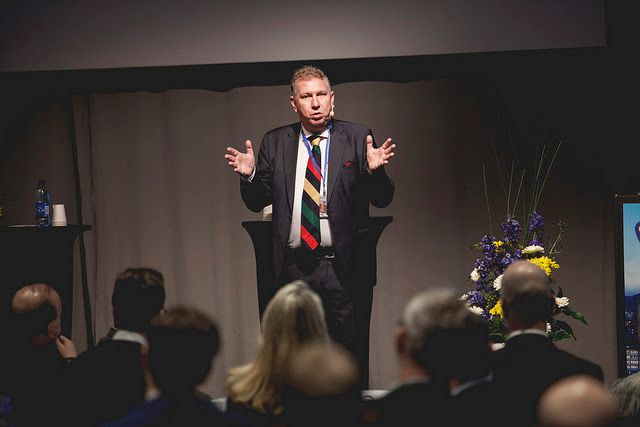 Magnus Nilsson, ordförande i Svensk Turism, på Svensk Besöksnäringskongress 2015