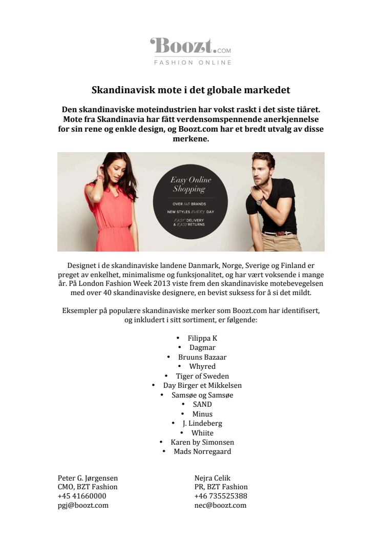 Skandinavisk mote i det globale markedet 