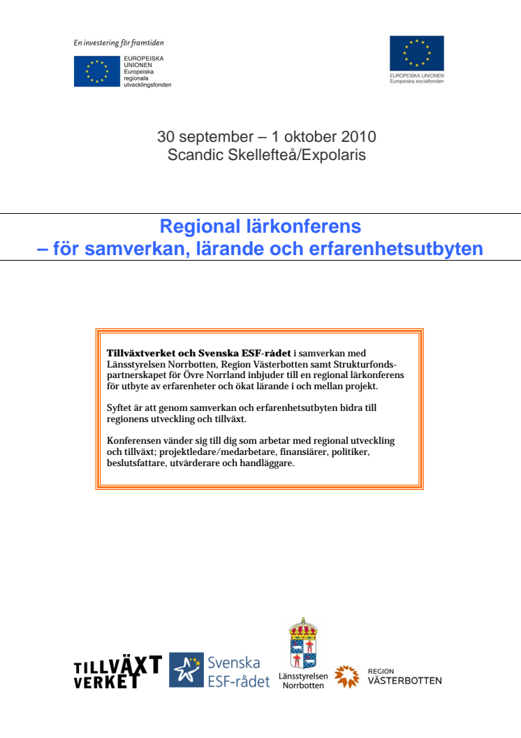 Fyra miljarder utvecklar Övre Norrland – vad görs och hur blir det efter 2013?