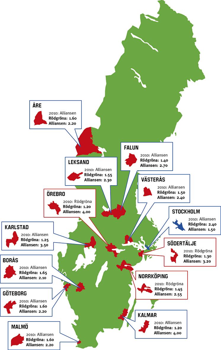 Sveriges swing states kan avgöra valet