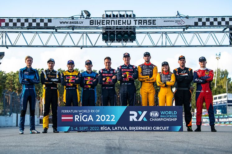 Förarlineup under World RX i Riga