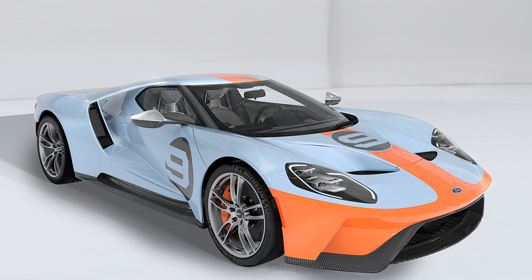 Ny Ford GT Gulf Oil lakering