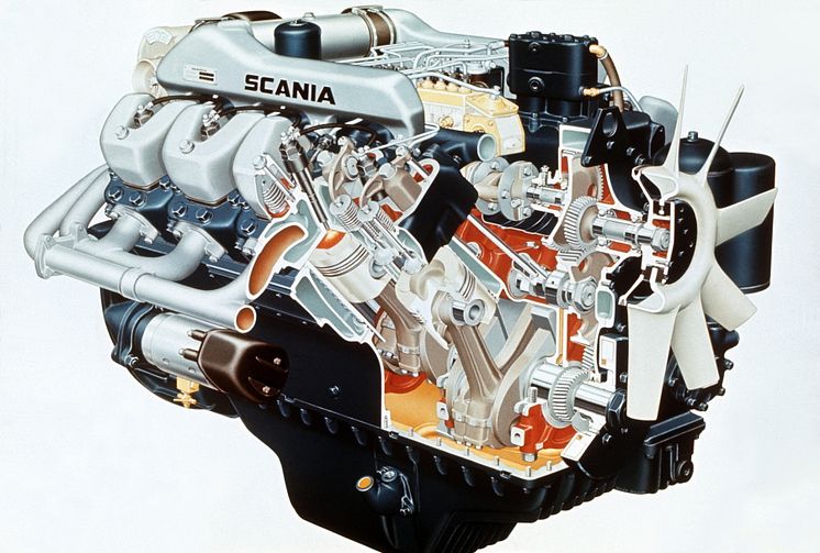 1969 350-PS-14-Liter-Turbo-V8 von Scania
