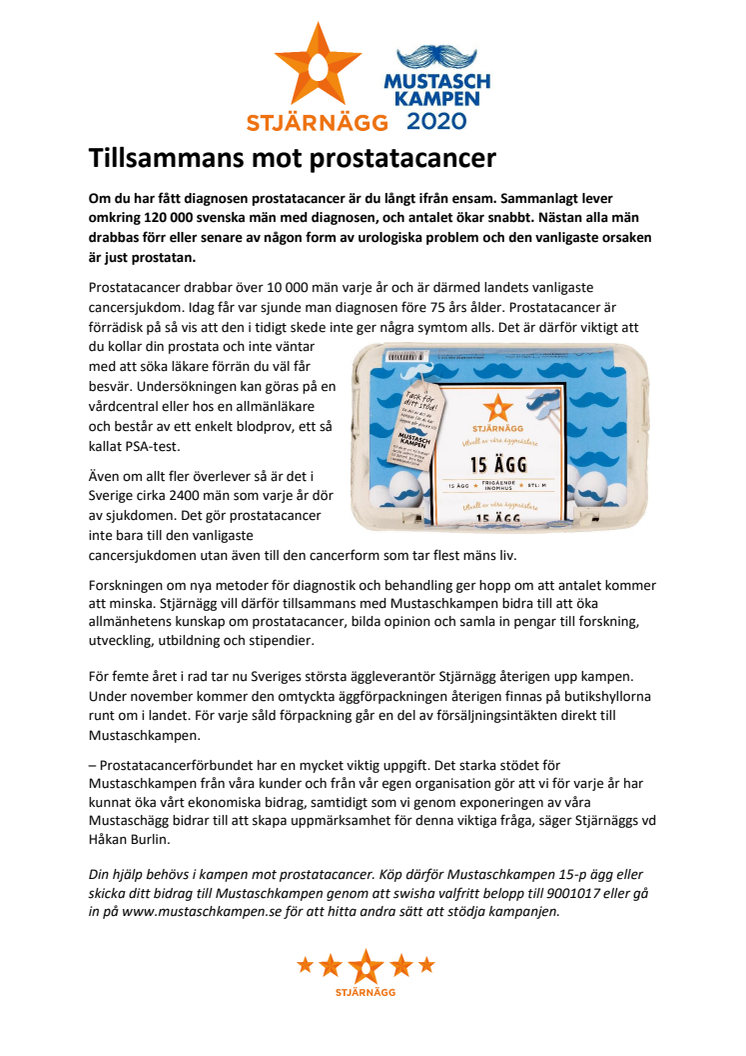 Tillsammans mot prostatacancer