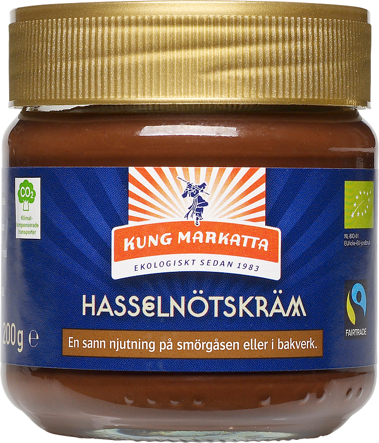 Kung Markatta Hasselnötskräm, 200 g 