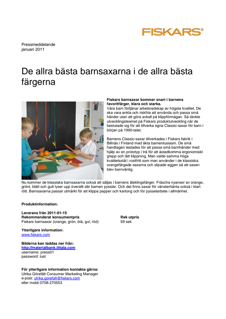Fiskars - De allra bästa barnsaxarna i de allra bästa färgerna