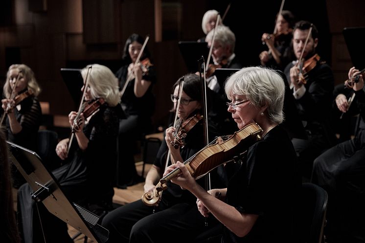 Malmö SymfoniOrkester i konsertsalen i Malmö Live Konserthus