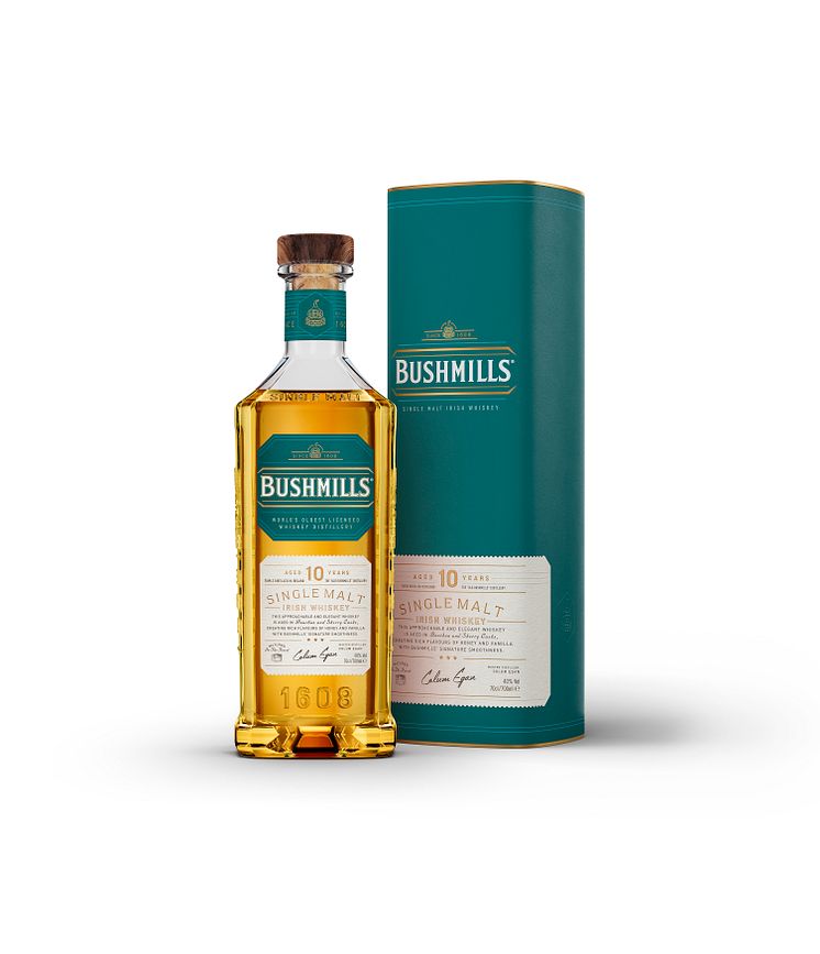 Bushmills 10YO  with Box 70cl - Bottle Shot