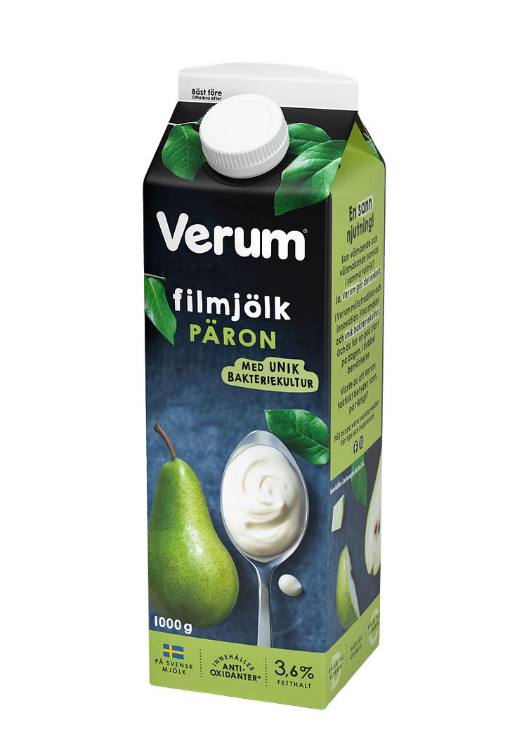 Verum filmjölk päron