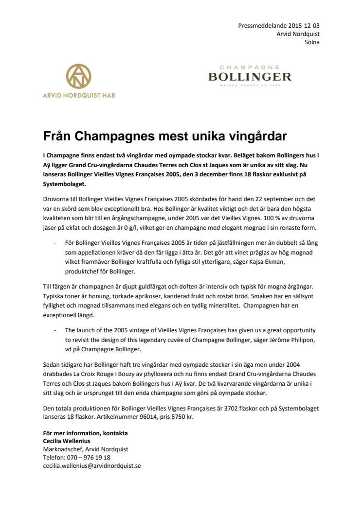 Från Champagnes mest unika vingårdar