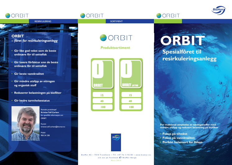 ORBIT Spesialfôret til resirkuleringsanlegg
