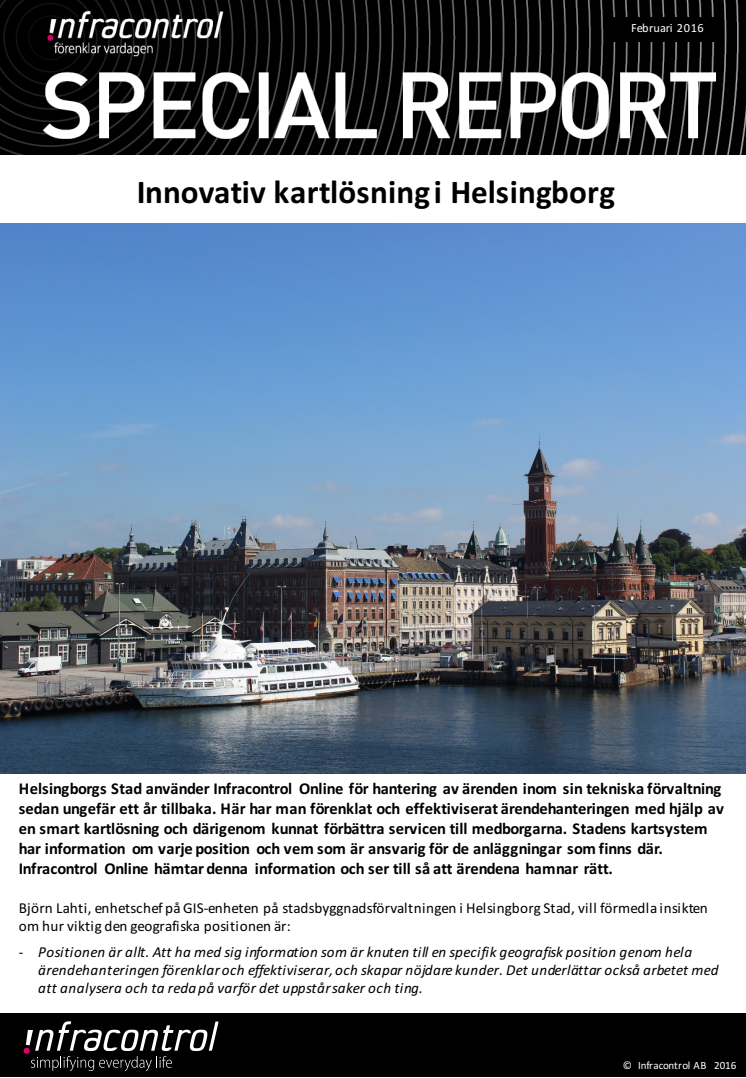 Innovativ kartlösning i Helsingborg