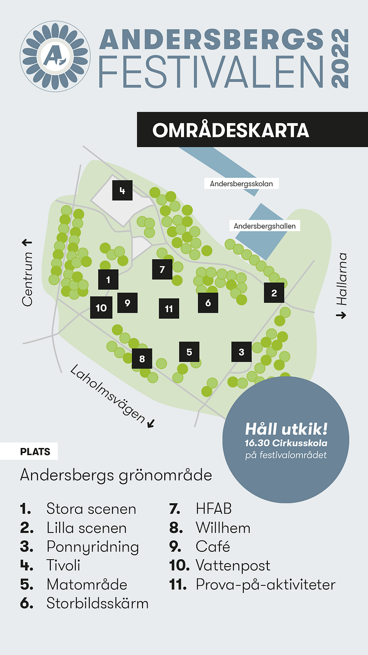 Karta Andersbergsfestivalen 2022