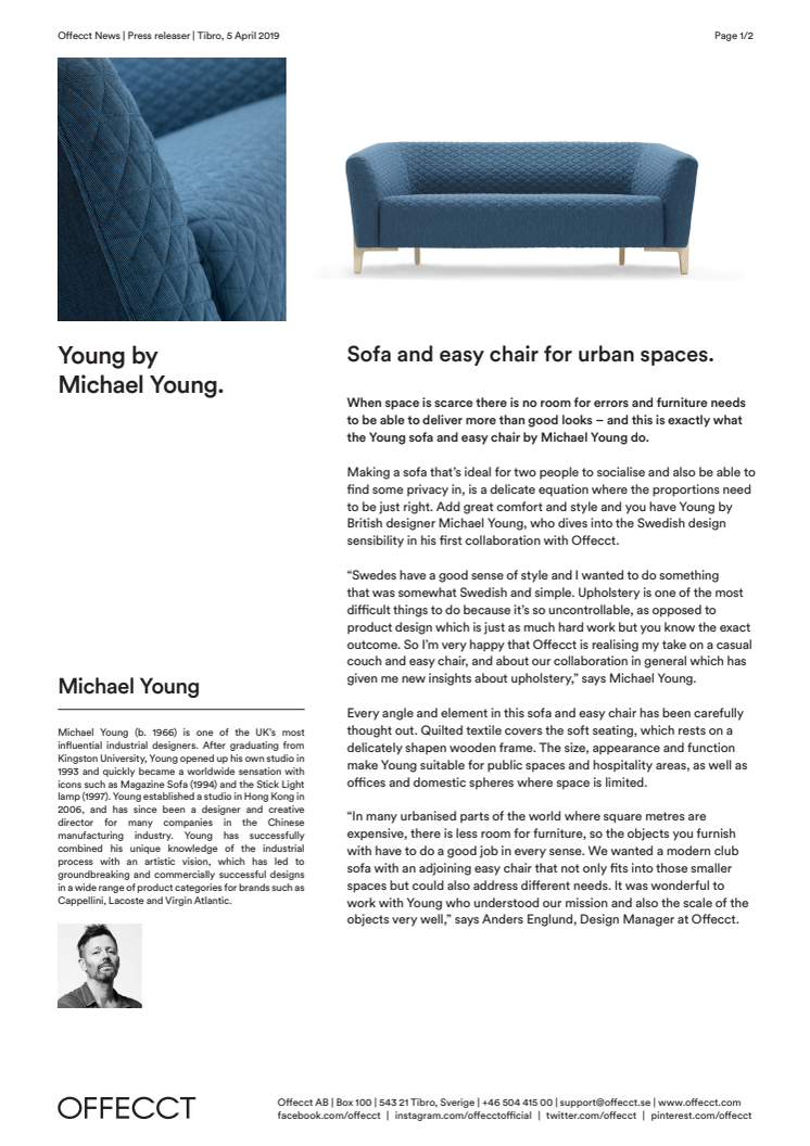 Offecct Press release Young by Michael Young_EN