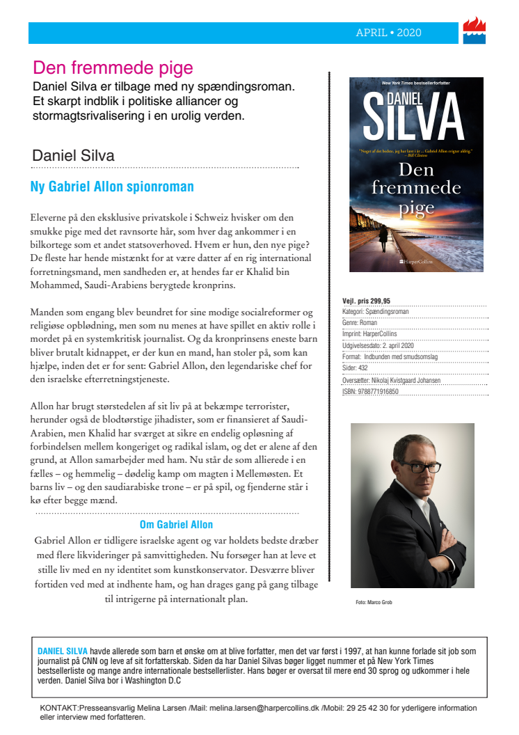 Den fremmede pige af Daniel Silva