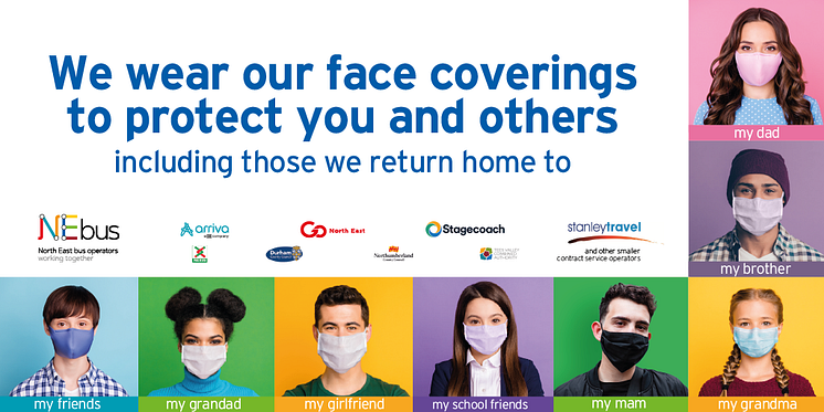 NEbus, Nexus and local authorities come together to highlight face covering message with face covering awareness week