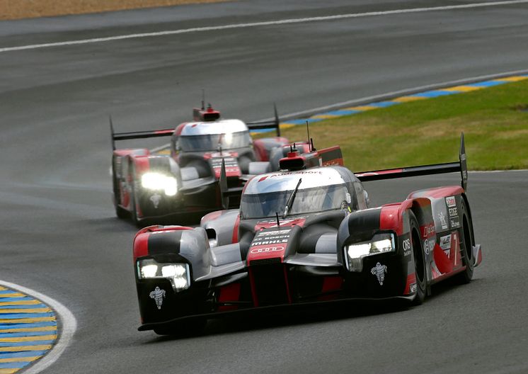 Tredje och fjärdeplats för Audi i Le Mans 24h