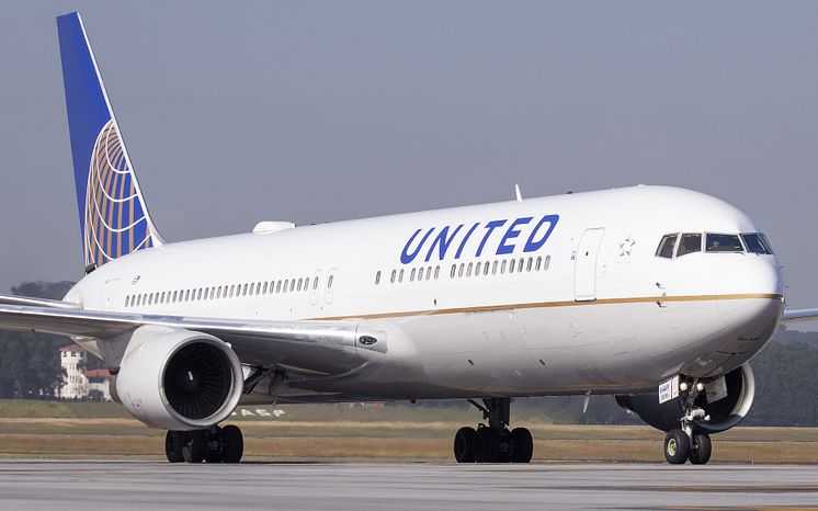 Hi-res image - Cobham SATCOM - SB-S will be evaluated on United Airlines’ Boeing 767 aircraft (pictured)