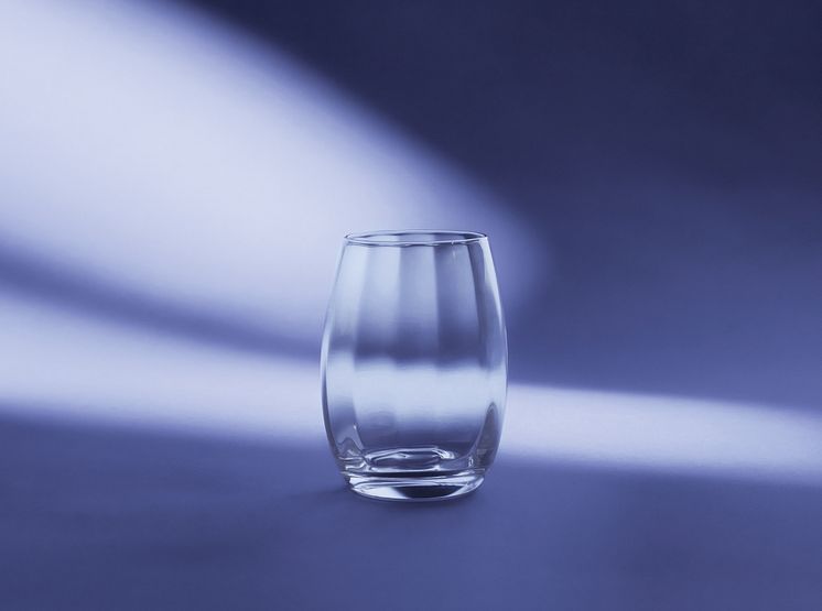Brillant vannglass