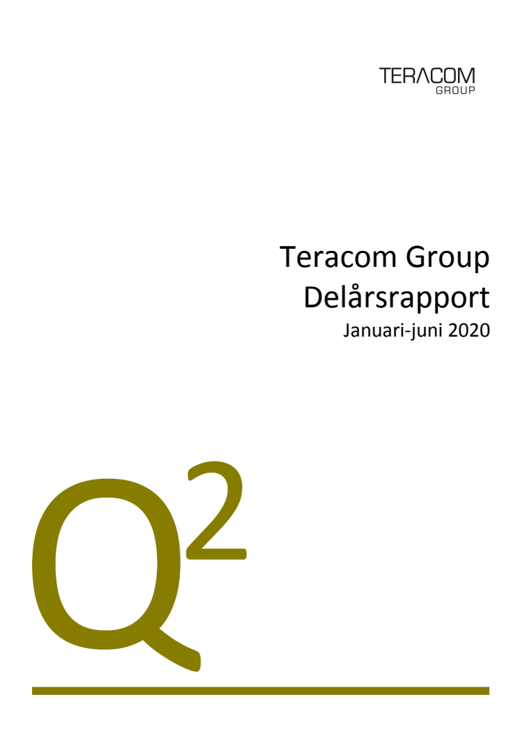 Delårsrapport Q2 2020