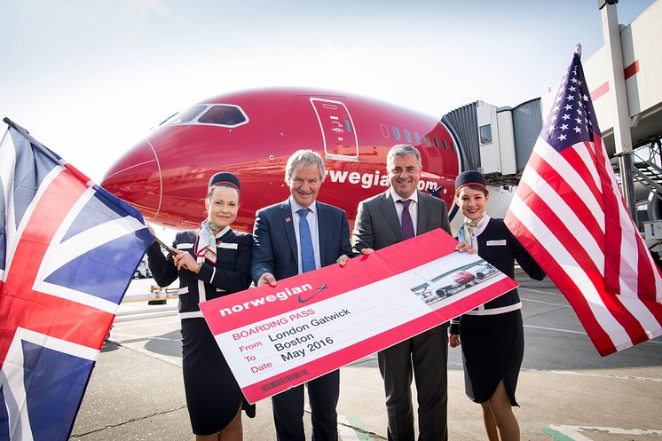 Norwegian launches London Gatwick - Boston Logan 