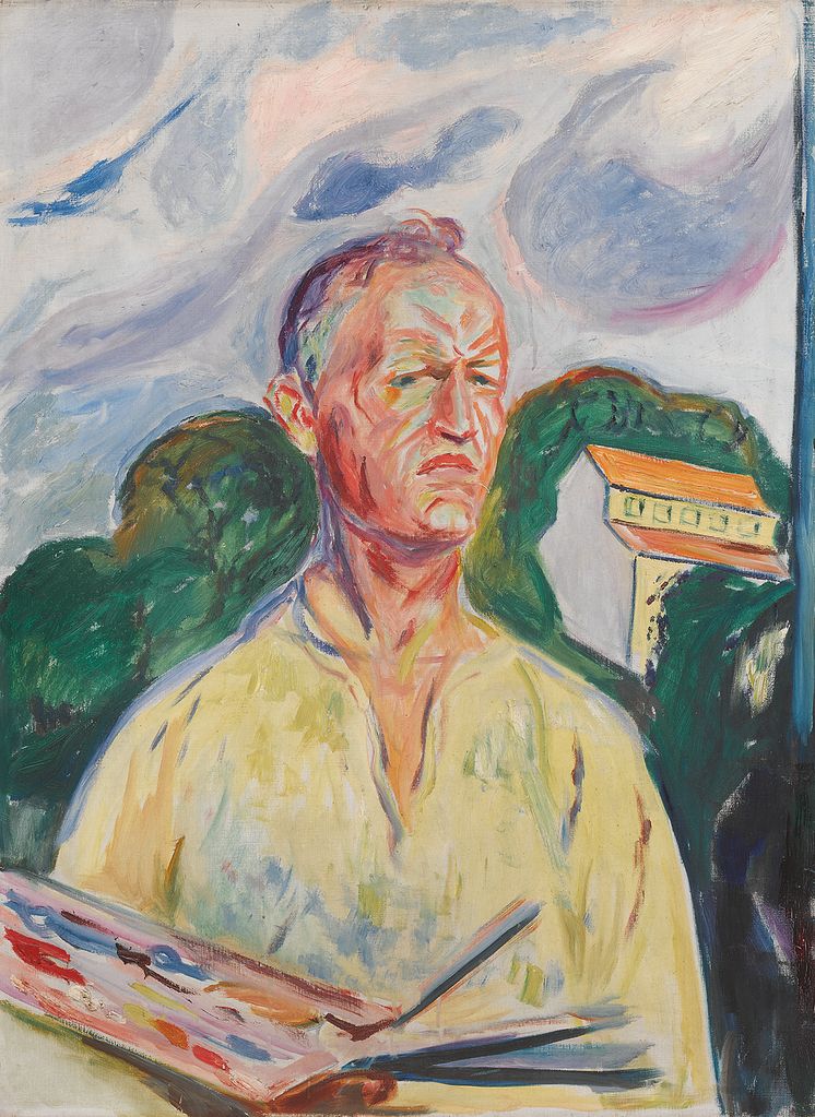 Edvard Munch, "Selvportrett med palett"