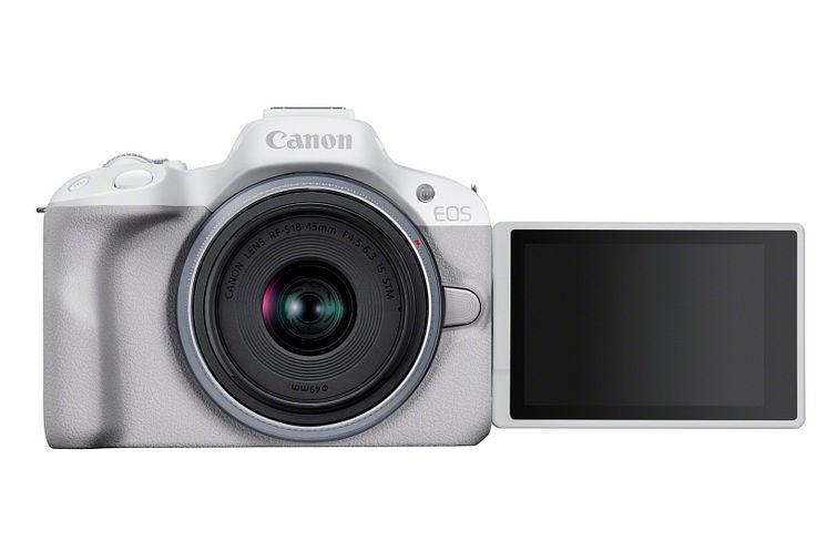 36_Canon_EOSR50_White_The Front_RF-S18-45mm(SL)