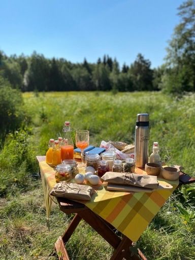 Glamping i dalarna frukost
