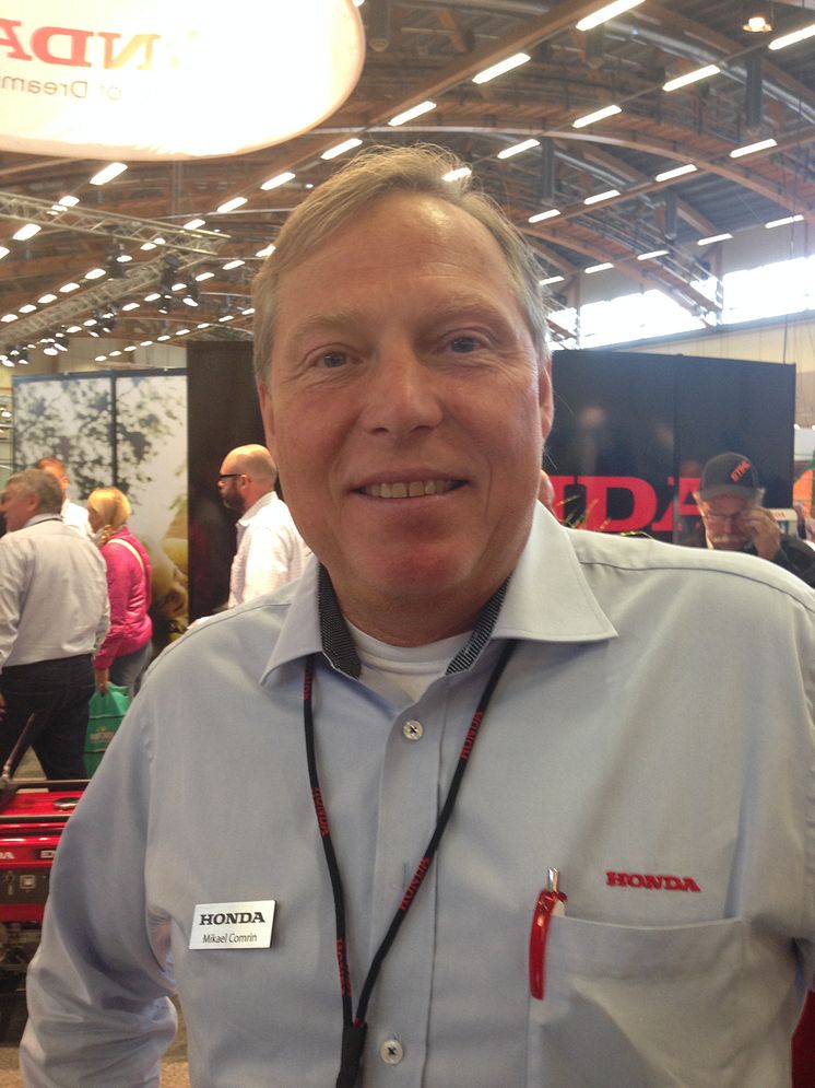 Mikael Comrin, säljchef för Honda Power Equipment Sweden.