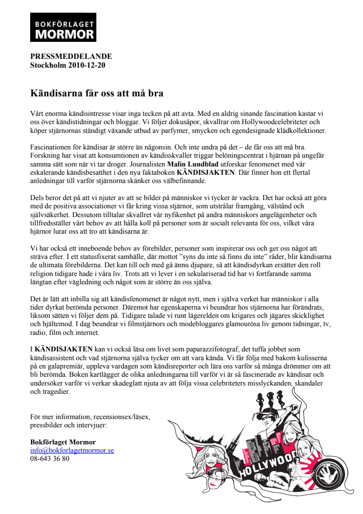 Kändisarna får oss att må bra 